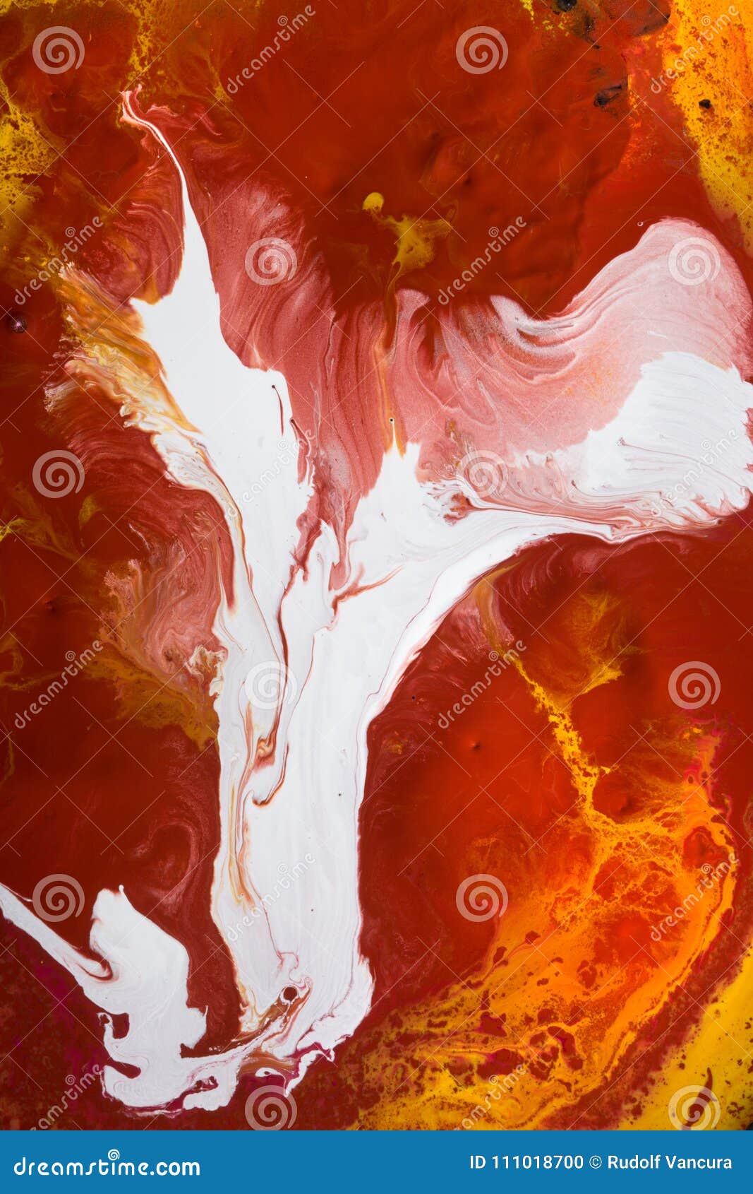 abstract painting by airflow