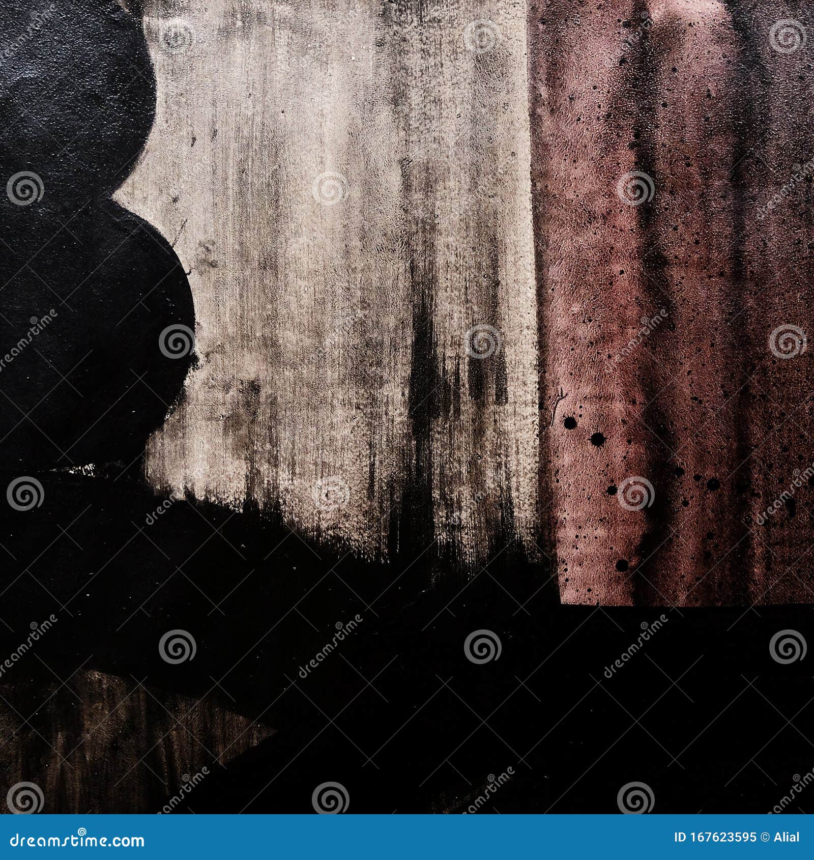 abstract painting on canvas. abstract expressionism.