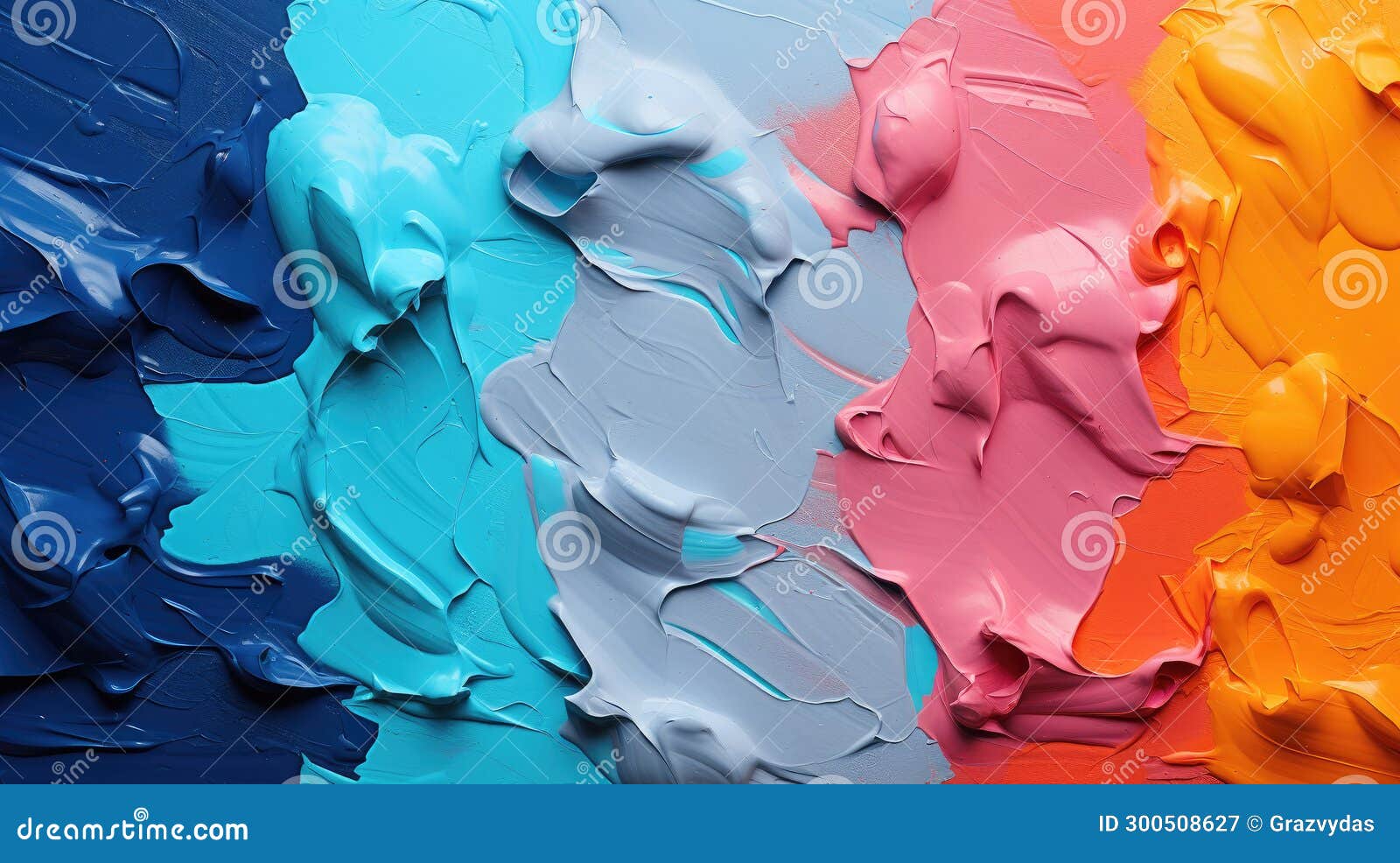 abstract background with impasto textures, solid and vibrant colours