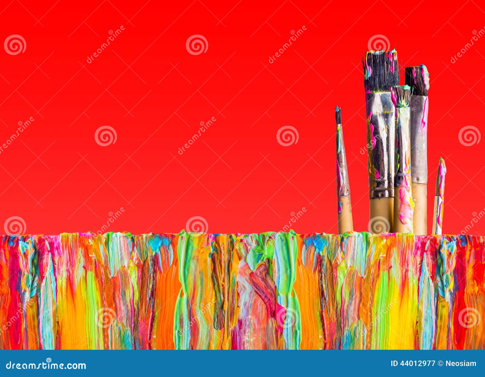 134 Multi Colored Wet Paint Brushes Stock Photos Free & RoyaltyFree