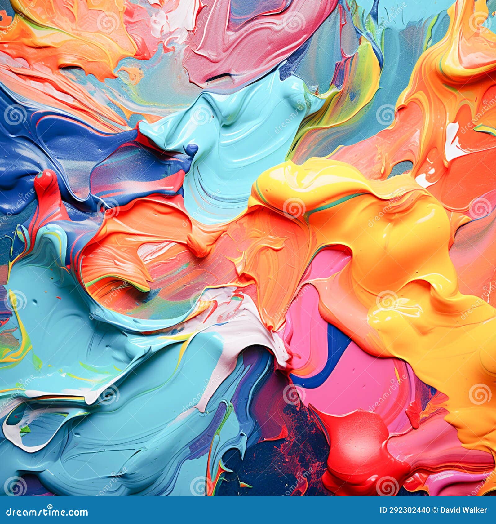 Abstract Painting of Vibrant Colors Stock Photo Image of abstract, soft 292302440