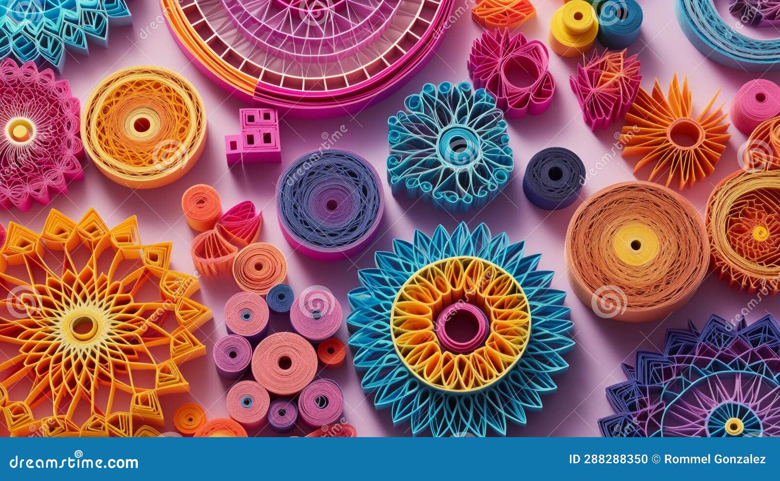 Art of Painting with Nails and Colorful Threads. Traditional