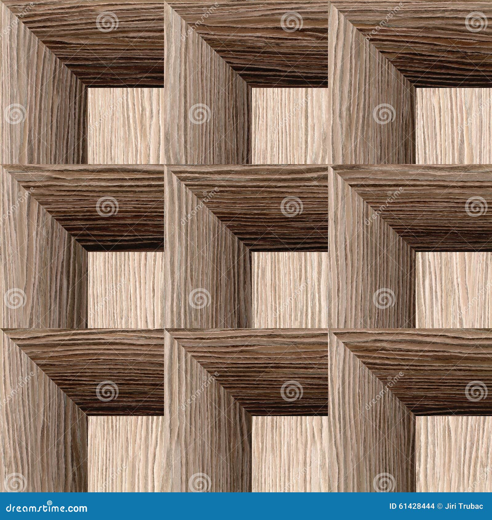 abstract paneling pattern - seamless background - blasted oak groove