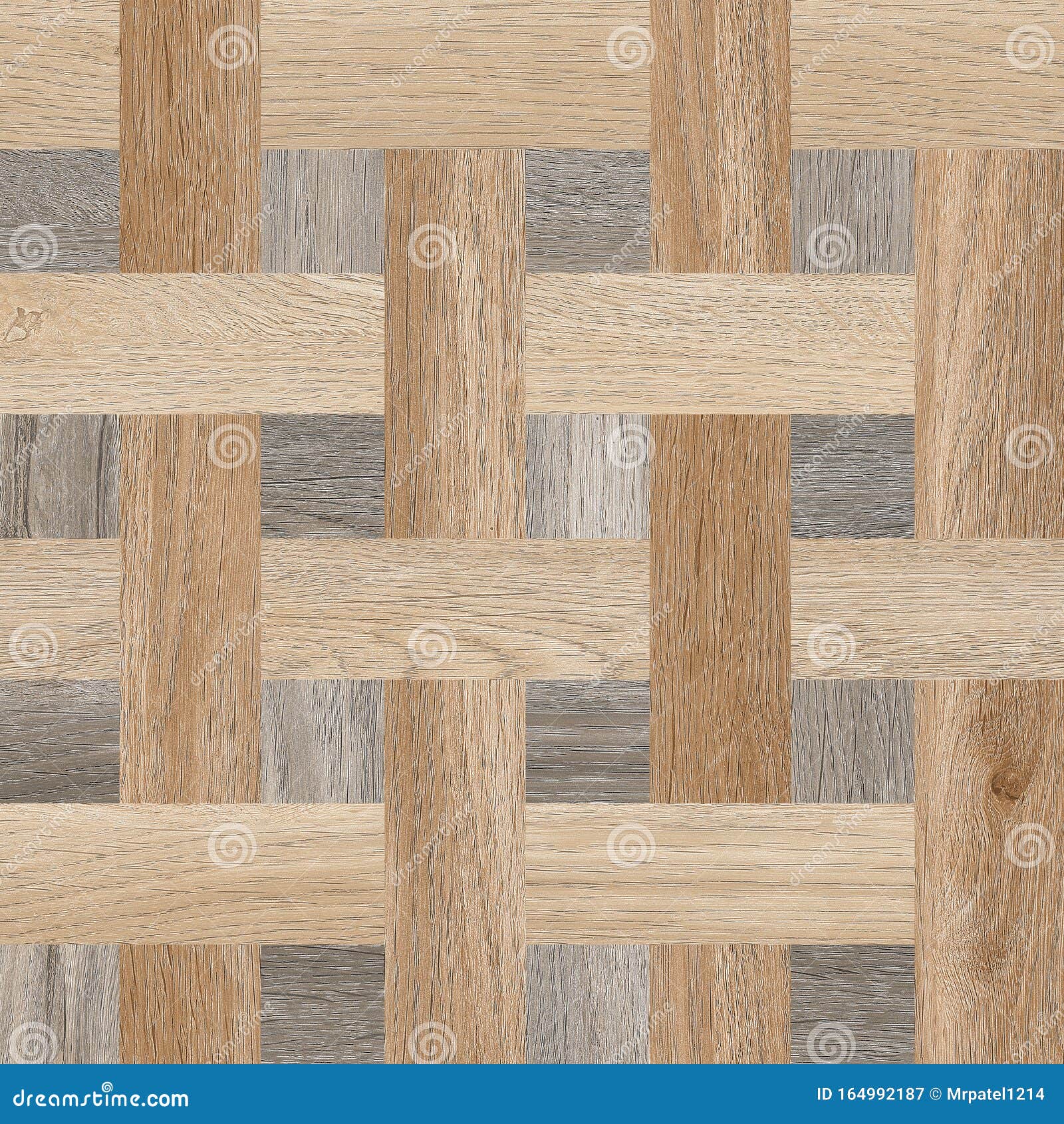 Wooden Geometric Pattern Tile Mosaic Tile Stock Image Image Of