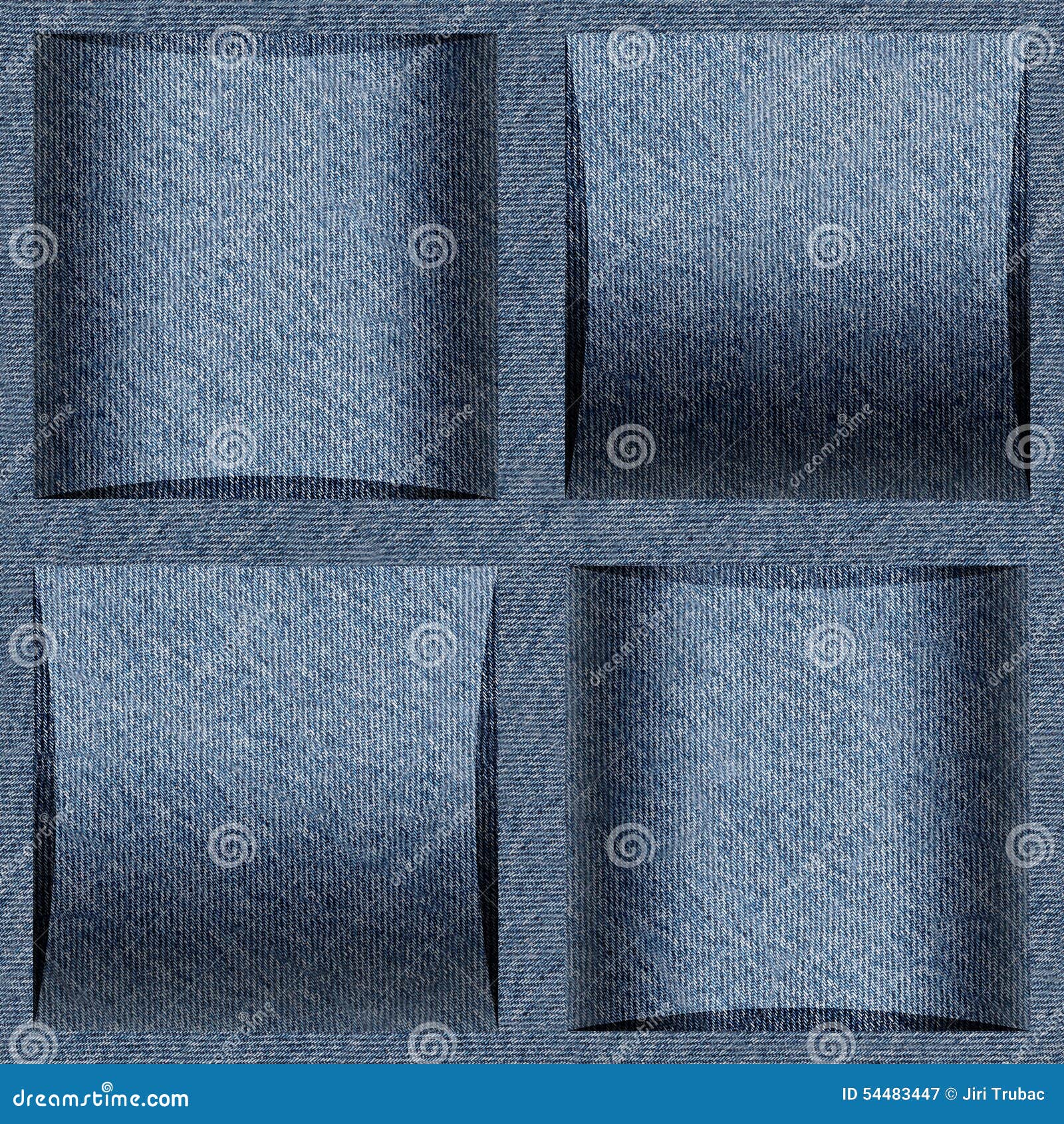 Abstract Paneling Pattern - Seamless Pattern, Blue Jeans Texture Stock ...