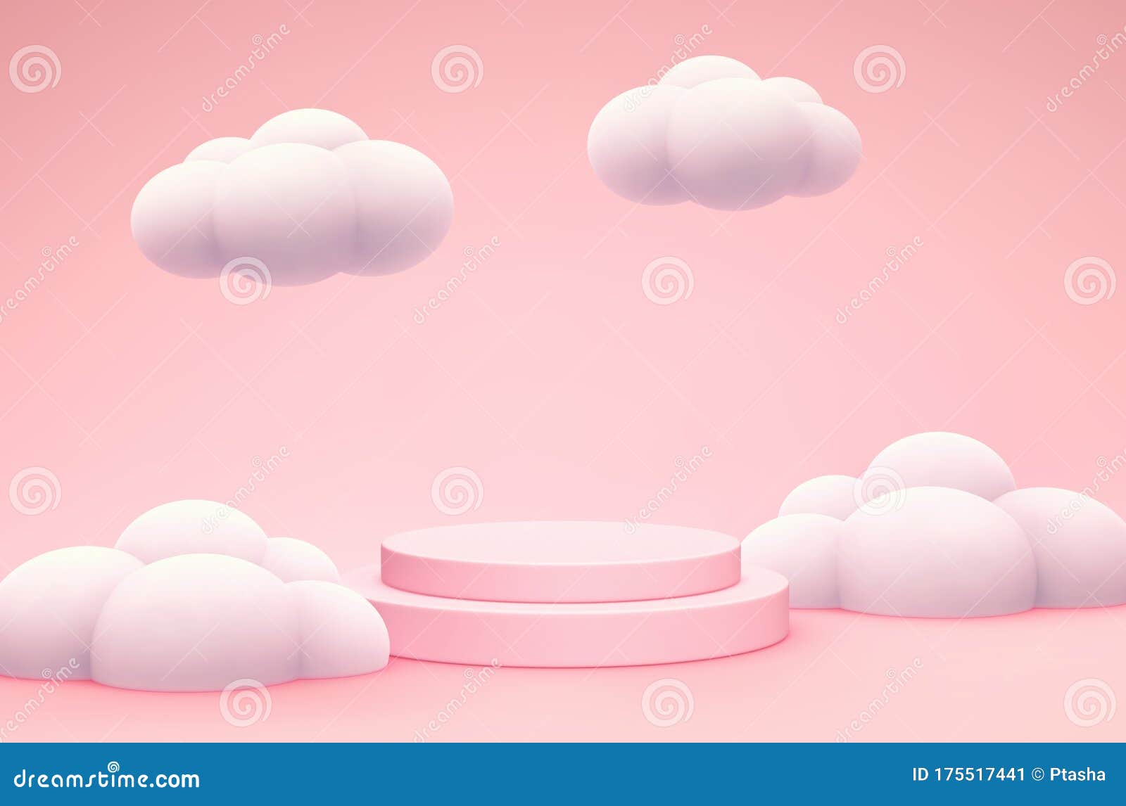 Abstract Pastel Pink Background with Podium, Product Display Stand ...