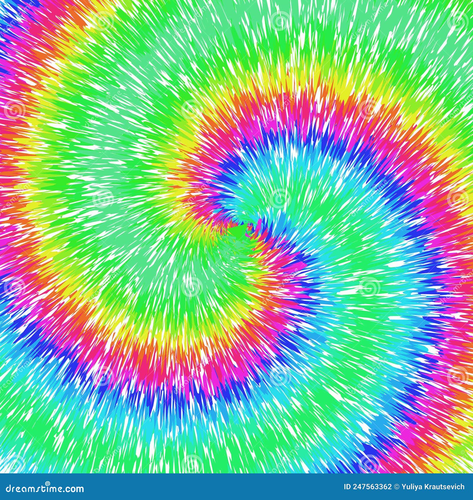 Abstract Pastel Swirl Background. Tie Dye Pattern Stock Illustration