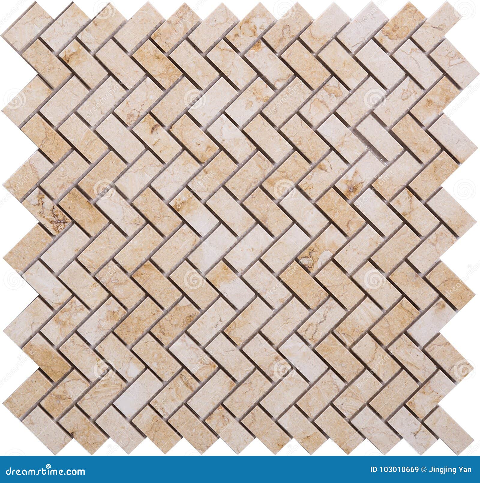 seamless beige rectangle marble mosaic pattern