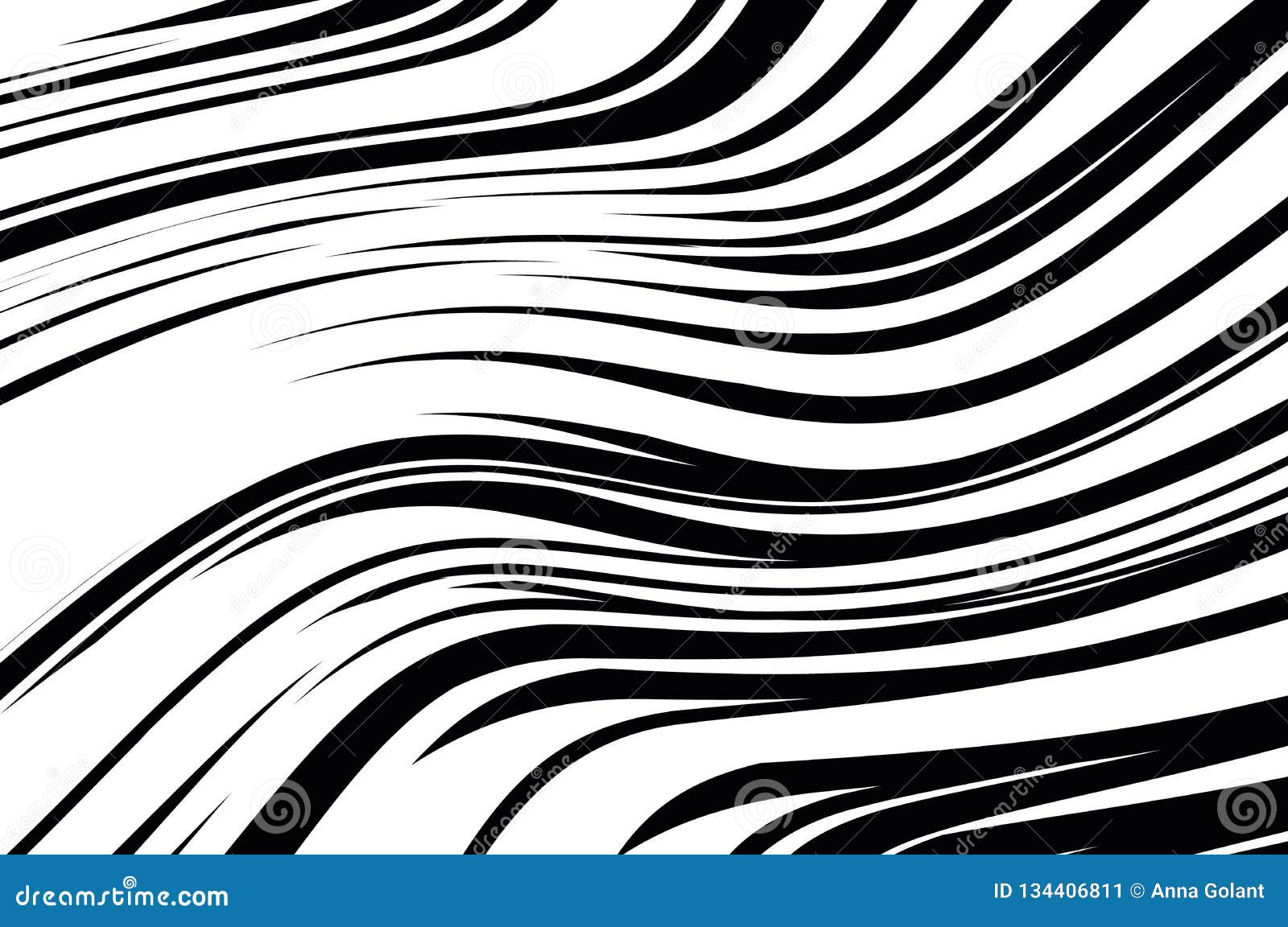 Abstract Pattern. Texture with Wavy, Curves Lines. Optical Art ...