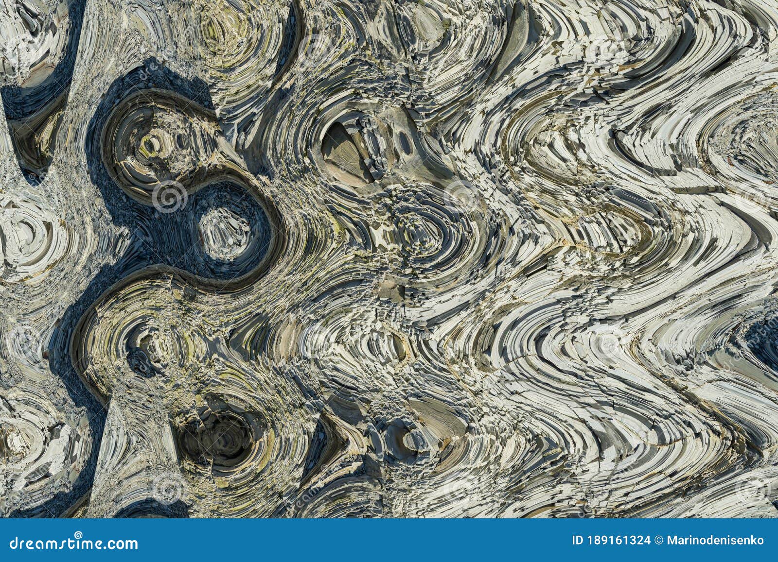 abstract pattern with wave on natural theme. artistic image processing created by photo of gray stones and rock fragments