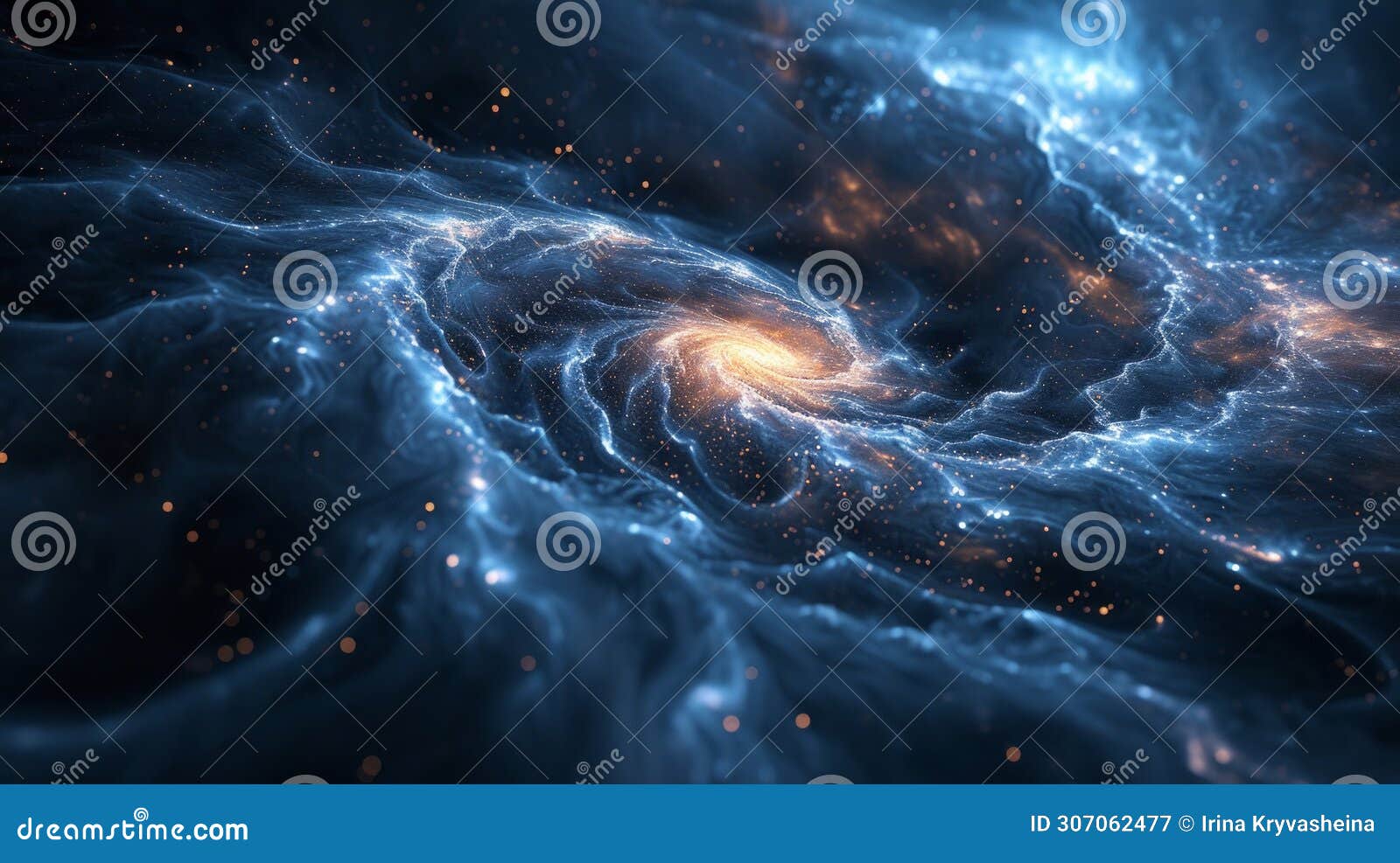 abstract patterns inspired by celestial bodies swirl in cosmic harmony against deep space