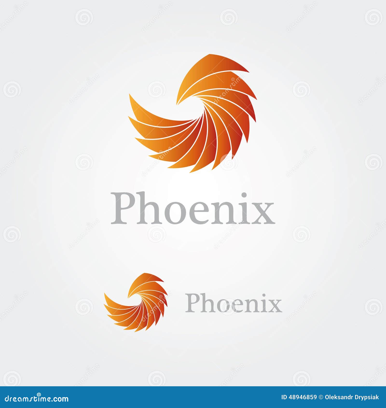 Abstract Phoenix Logo Stock Vector Illustration Of Backdrop