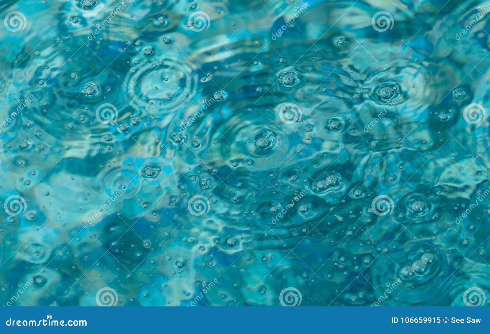 Abstract Photo of Bubbles in a Swimming Pool Stock Image Image of