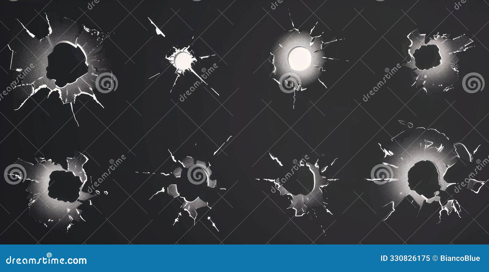 the abstract view of multiple holes on background with different . aig51.