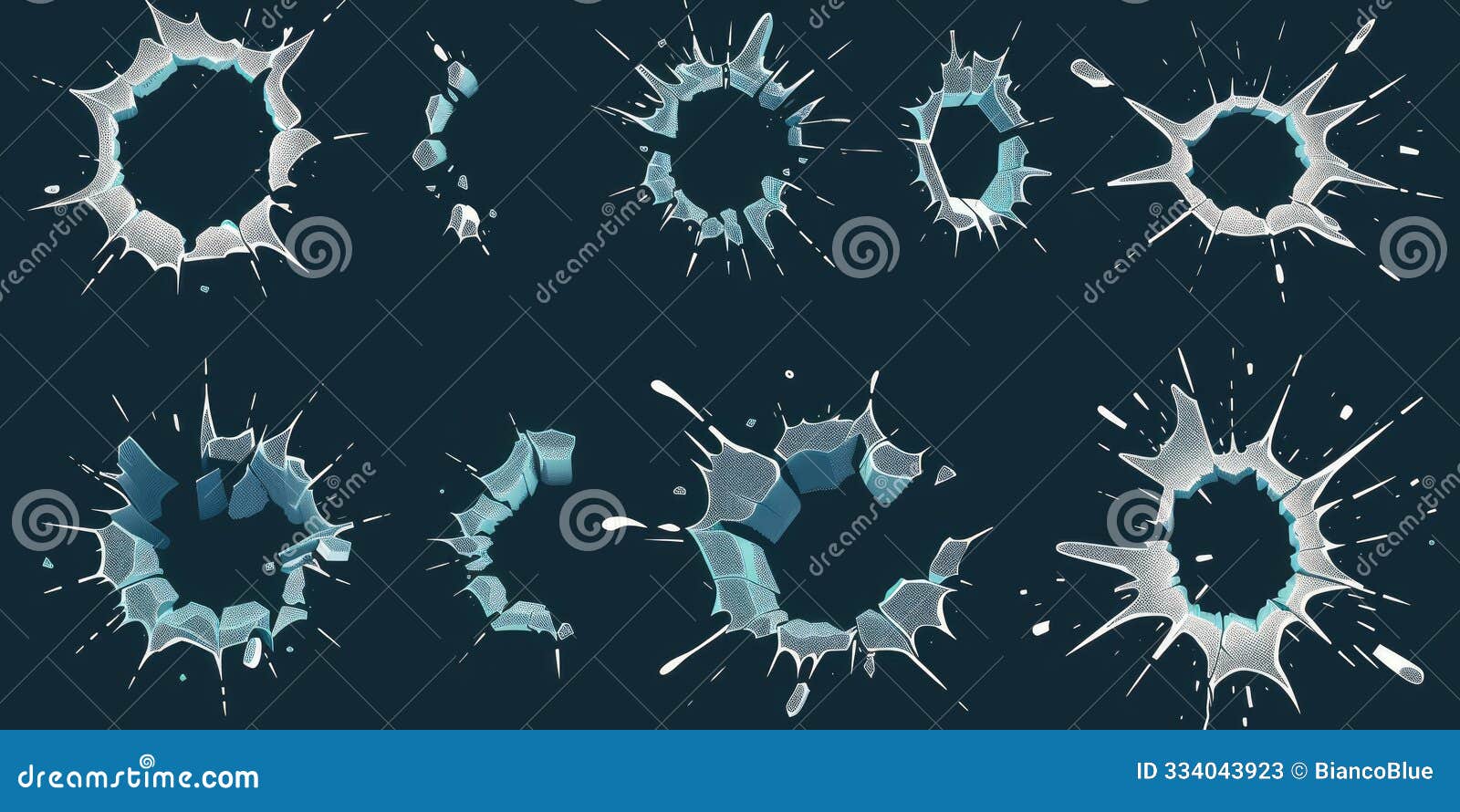 the abstract view of multiple holes on background with different . aig51.