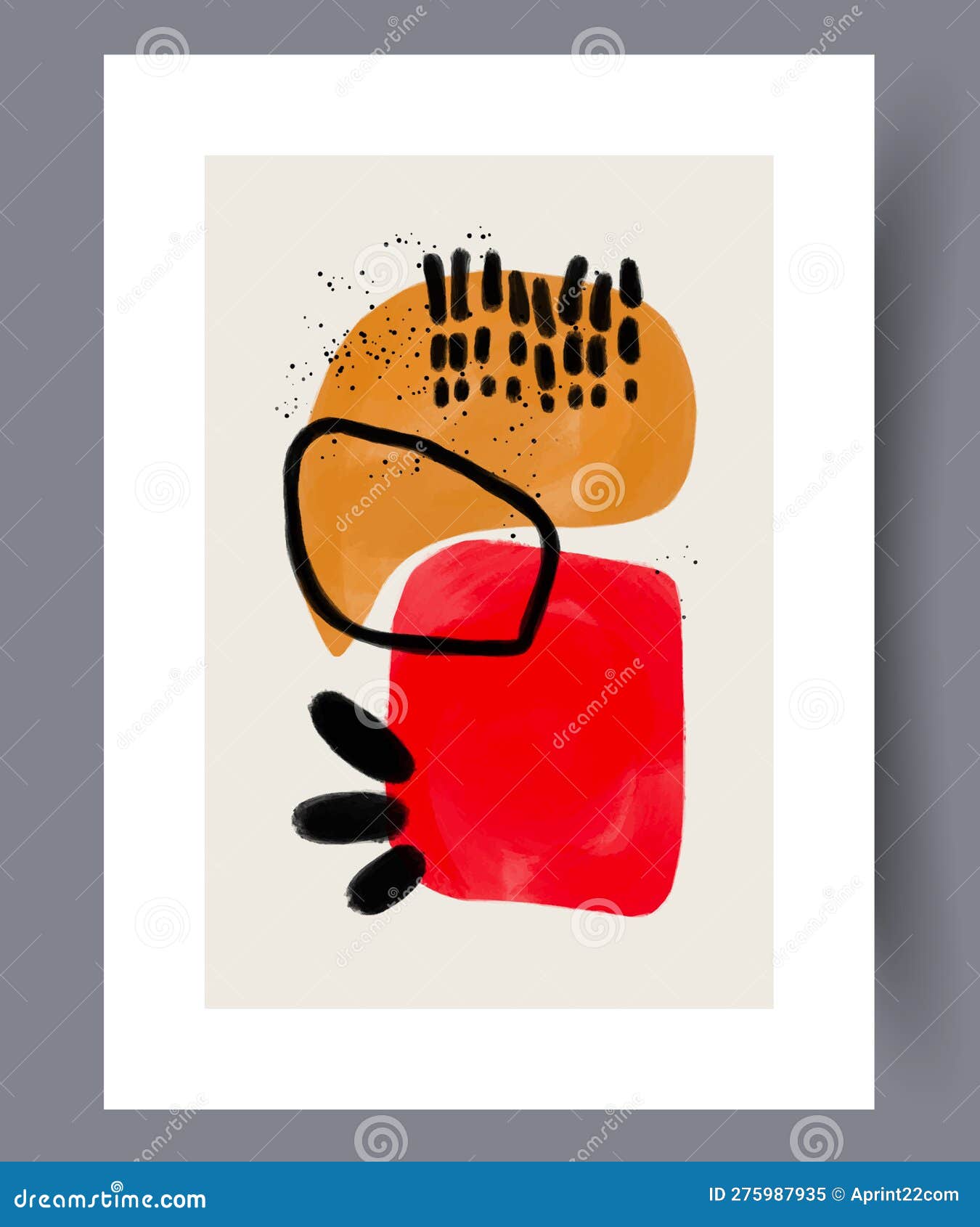 abstract picture postmodernism wall art print