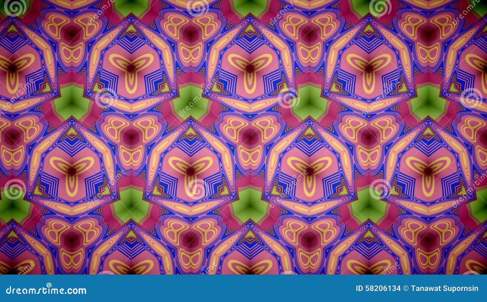 Abstract Pink Flower Pattern Background. Stock Photo Image of