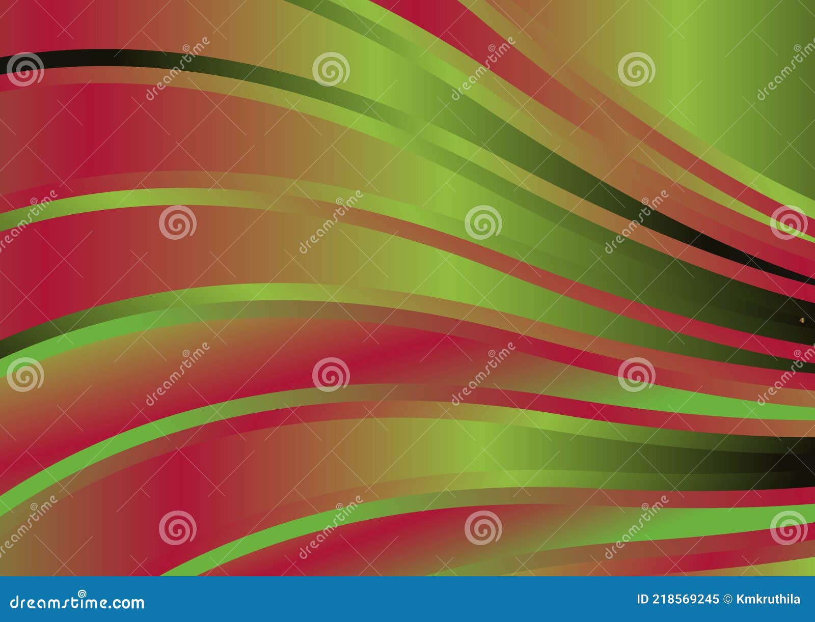 Abstract Pink and Green Gradient Wavy Background Vector Image Stock