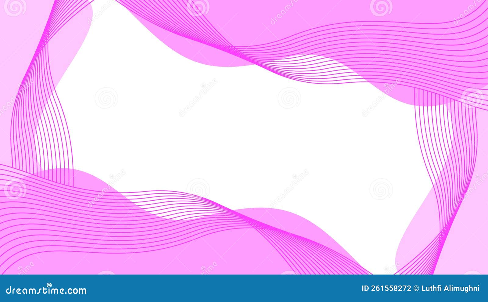 Abstract Pink Line Art on White Background Stock Vector Stock