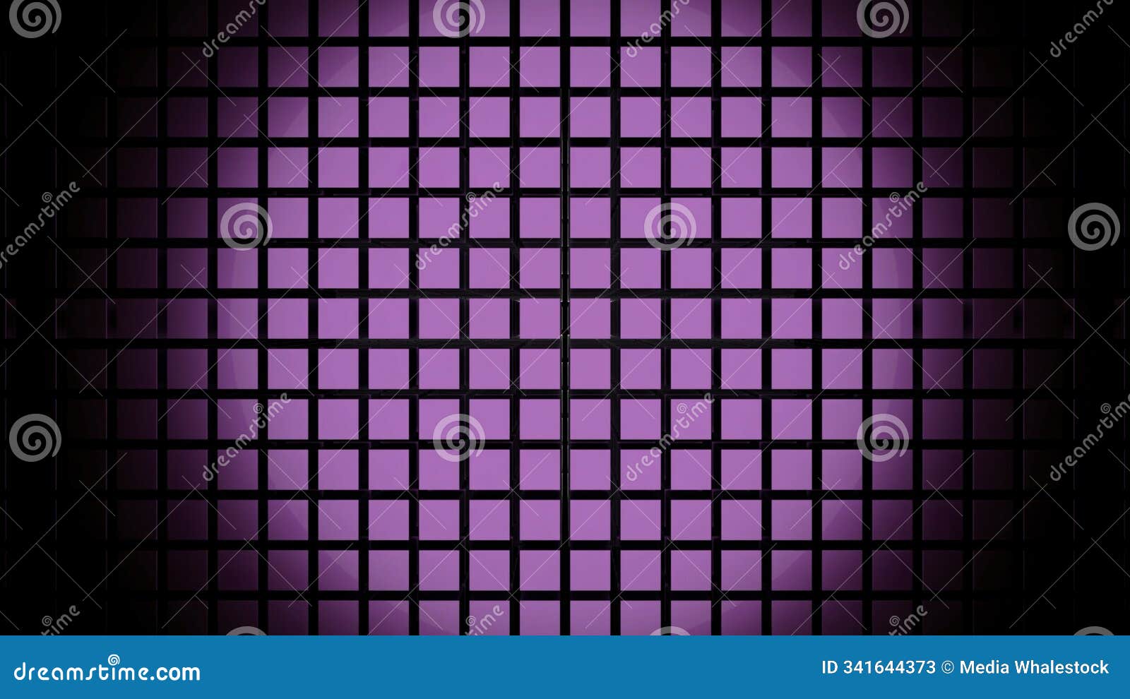 abstract pink wall of same size squares with a vertical moving wave. . cubic d background with a round light