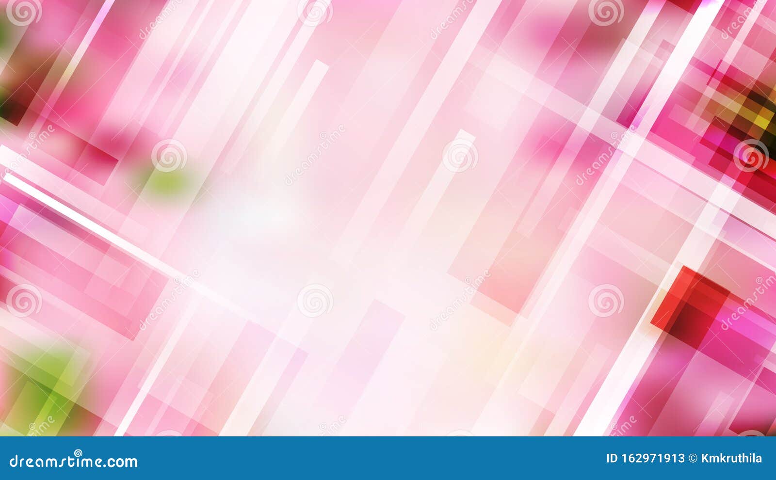 Abstract Pink and White Geometric Background Stock Vector