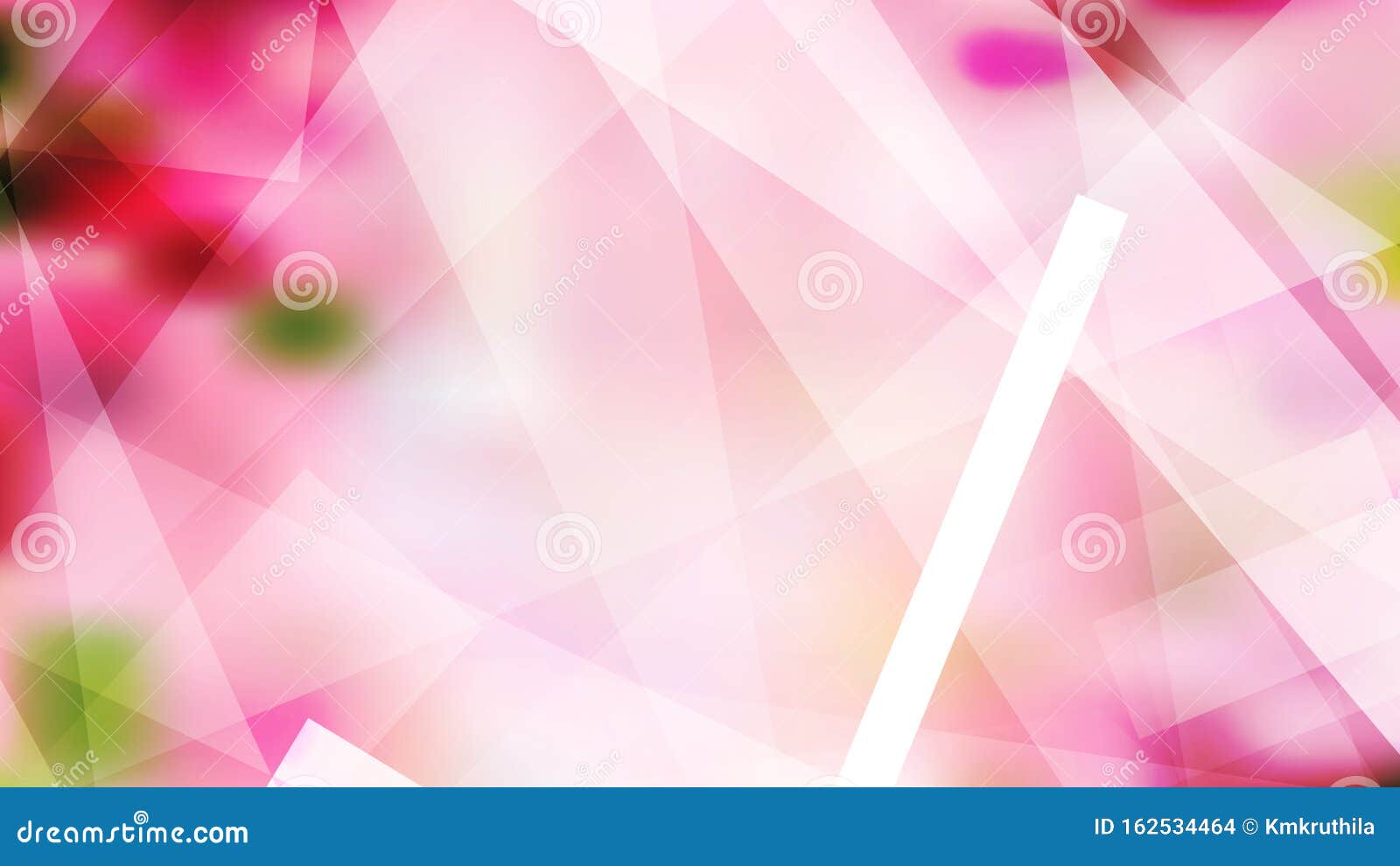 Abstract Pink and White Geometric Shapes Background Stock Vector