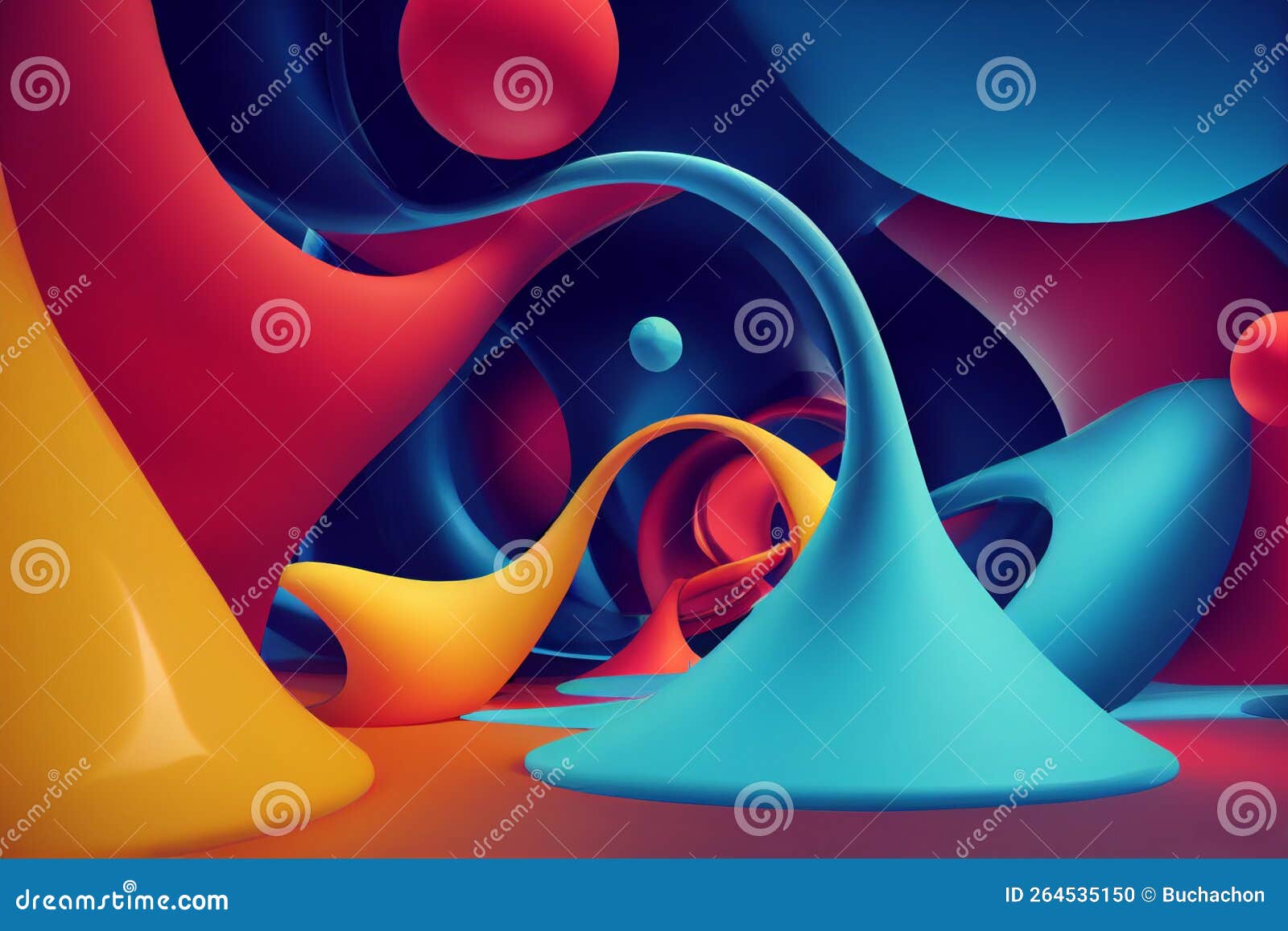 Abstract Planck Scale Made Out of Quantum Foam Stock Illustration