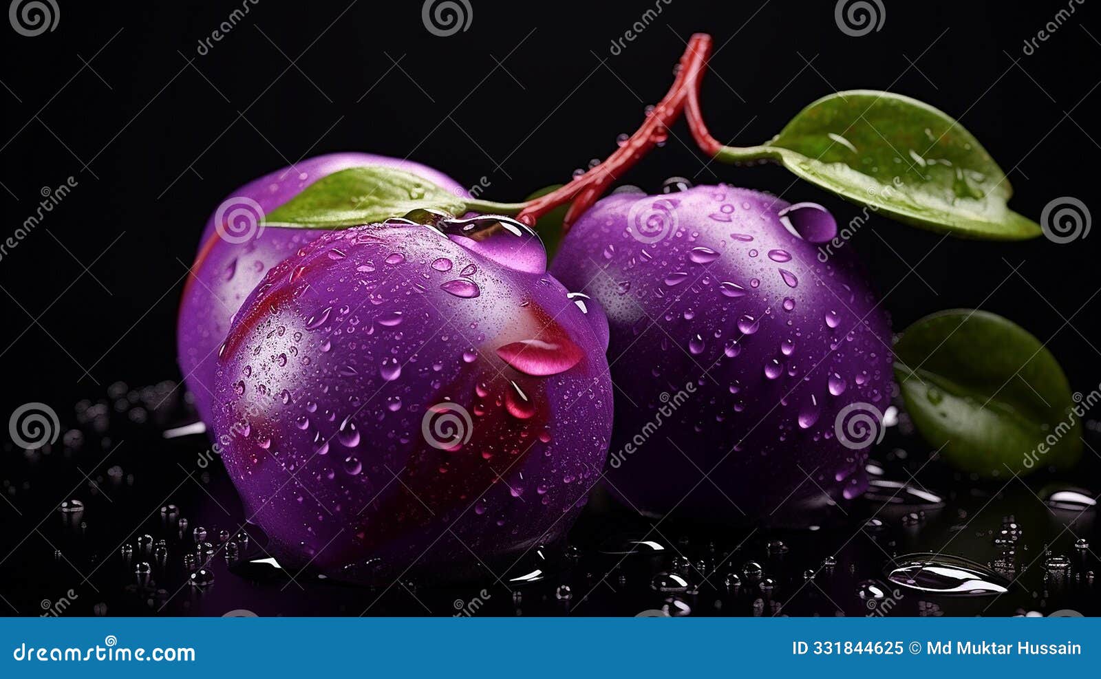 abstract plum  on alpha layer mixes