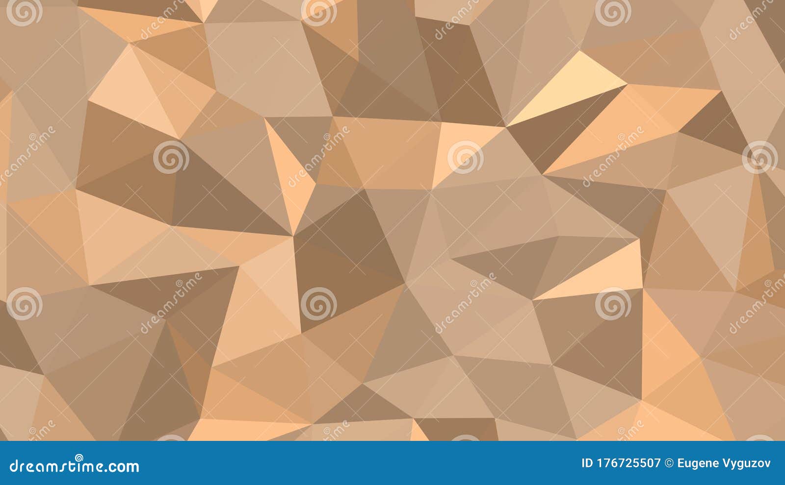 Abstract Polygonal Background, Tan Geometric Vector Stock Vector