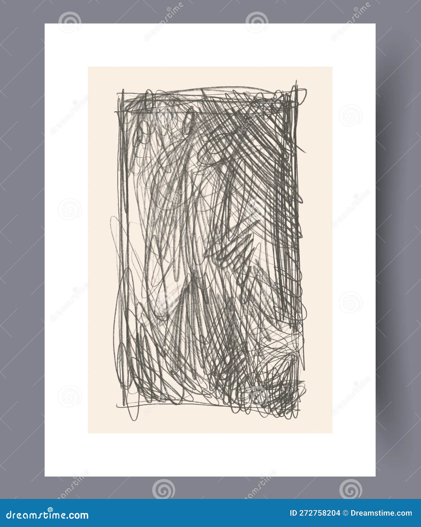 abstract postmodernism graphite chaos wall art print