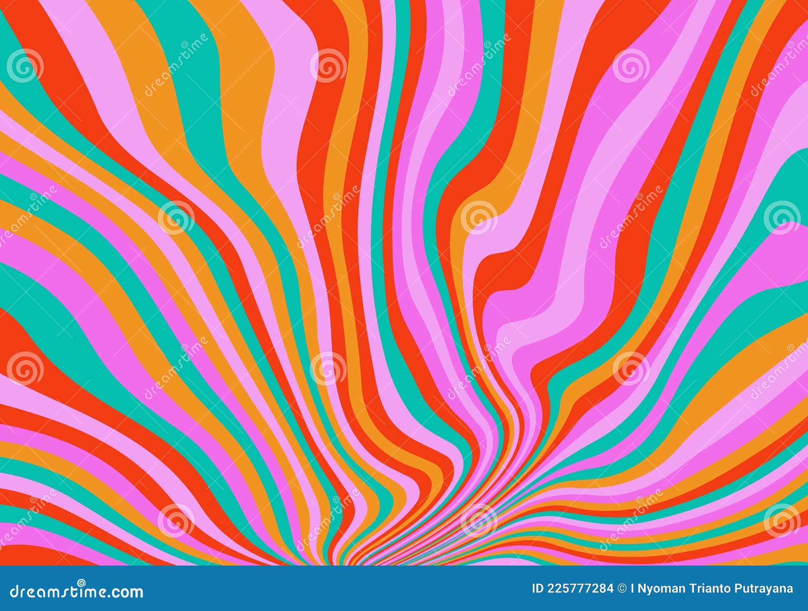 Abstract Psychedelic Groovy Background. Vector Stock Vector ...
