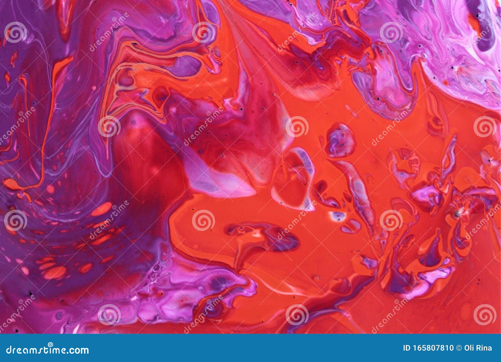 带虹彩涂料的抽象紫橙色背景库存例证 插画包括有艺术 液体 丁香 设计 照亮 溢出 紫色