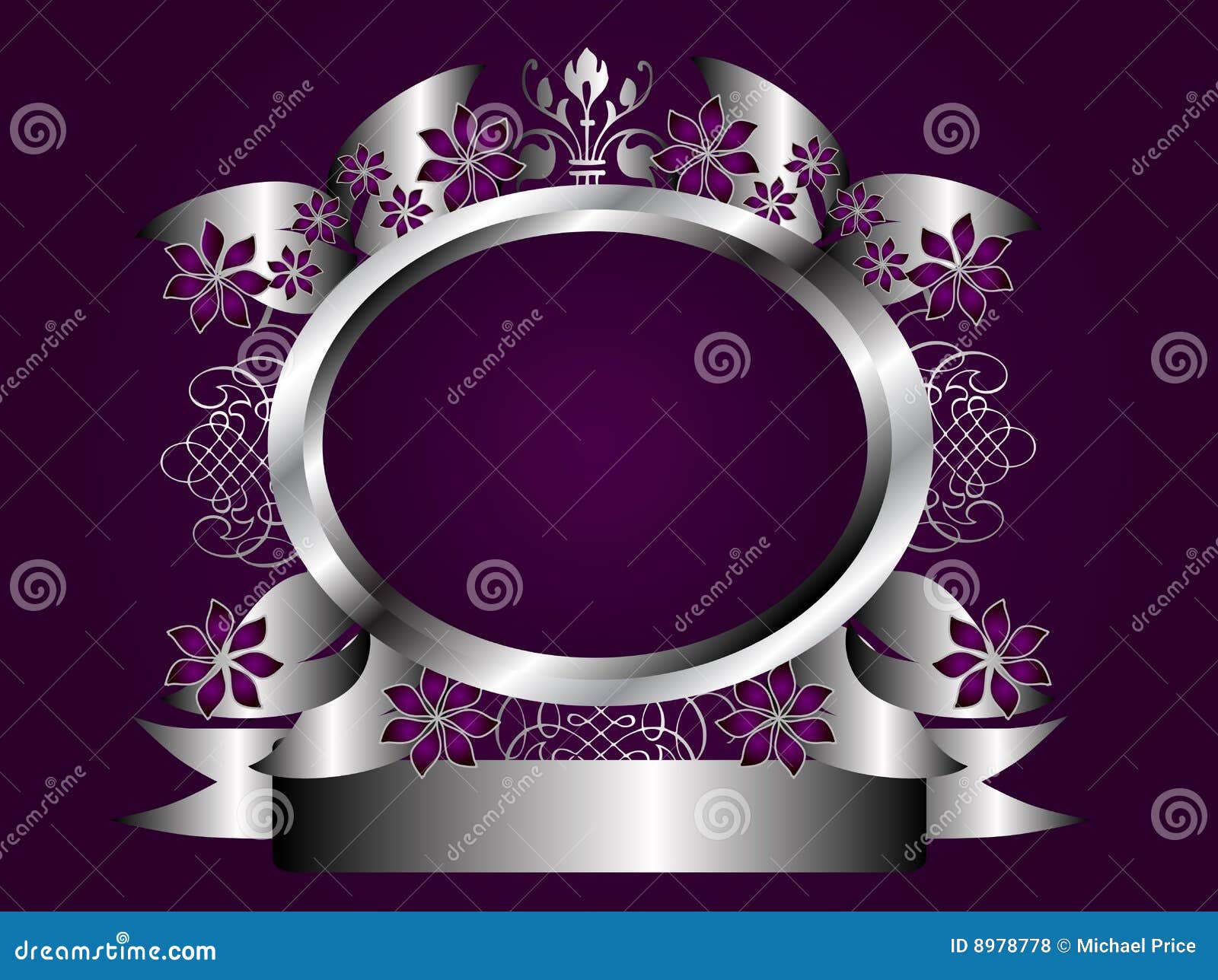 abstract purple and silver