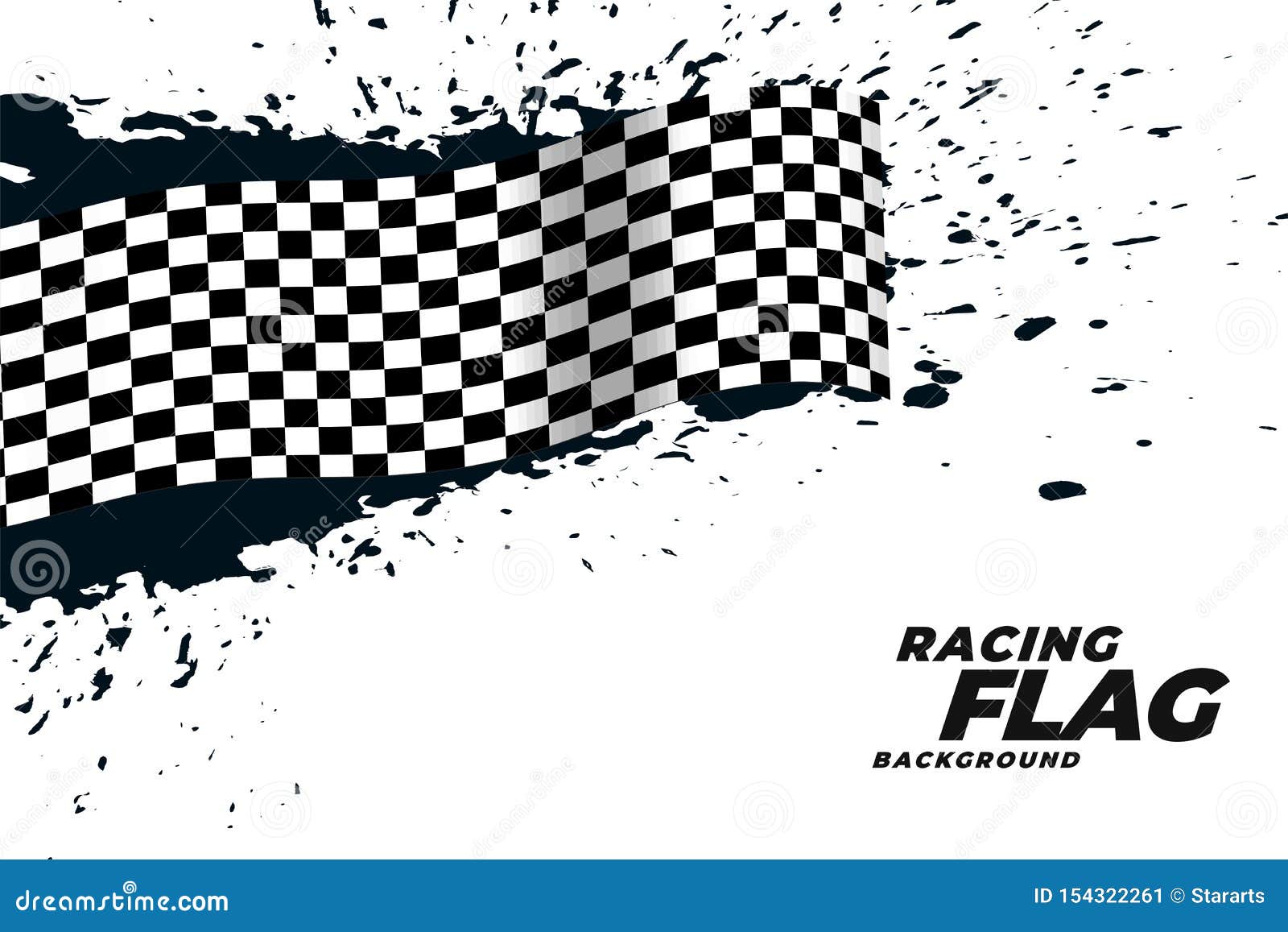 Abstract Racing Flag Grunge Background Stock Vector Illustration of