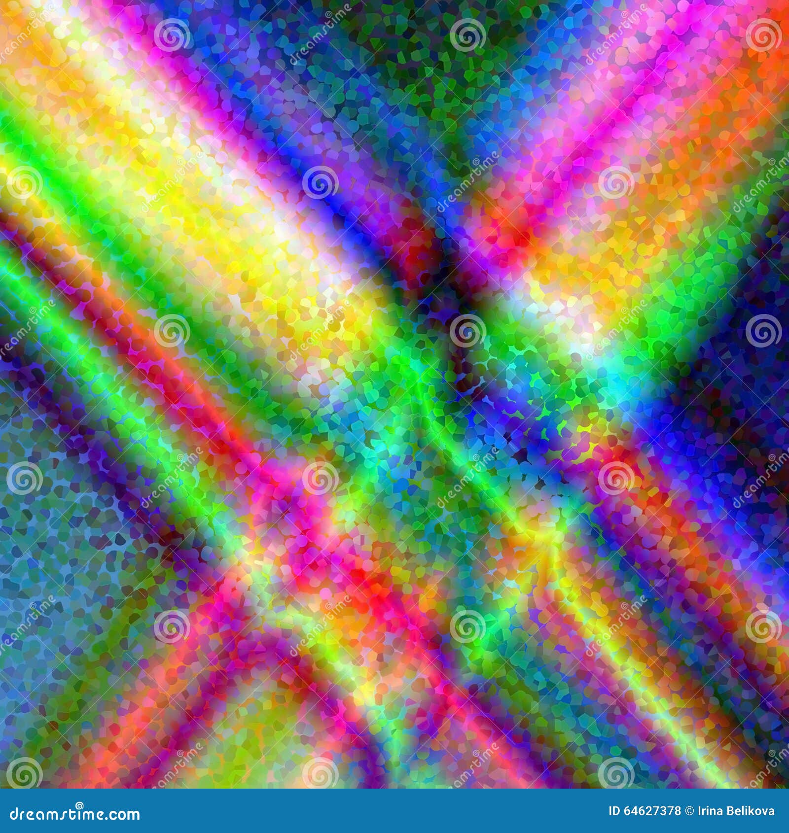 Abstract Rainbow Background and Texture. Psychedelic Tracery Stock ...
