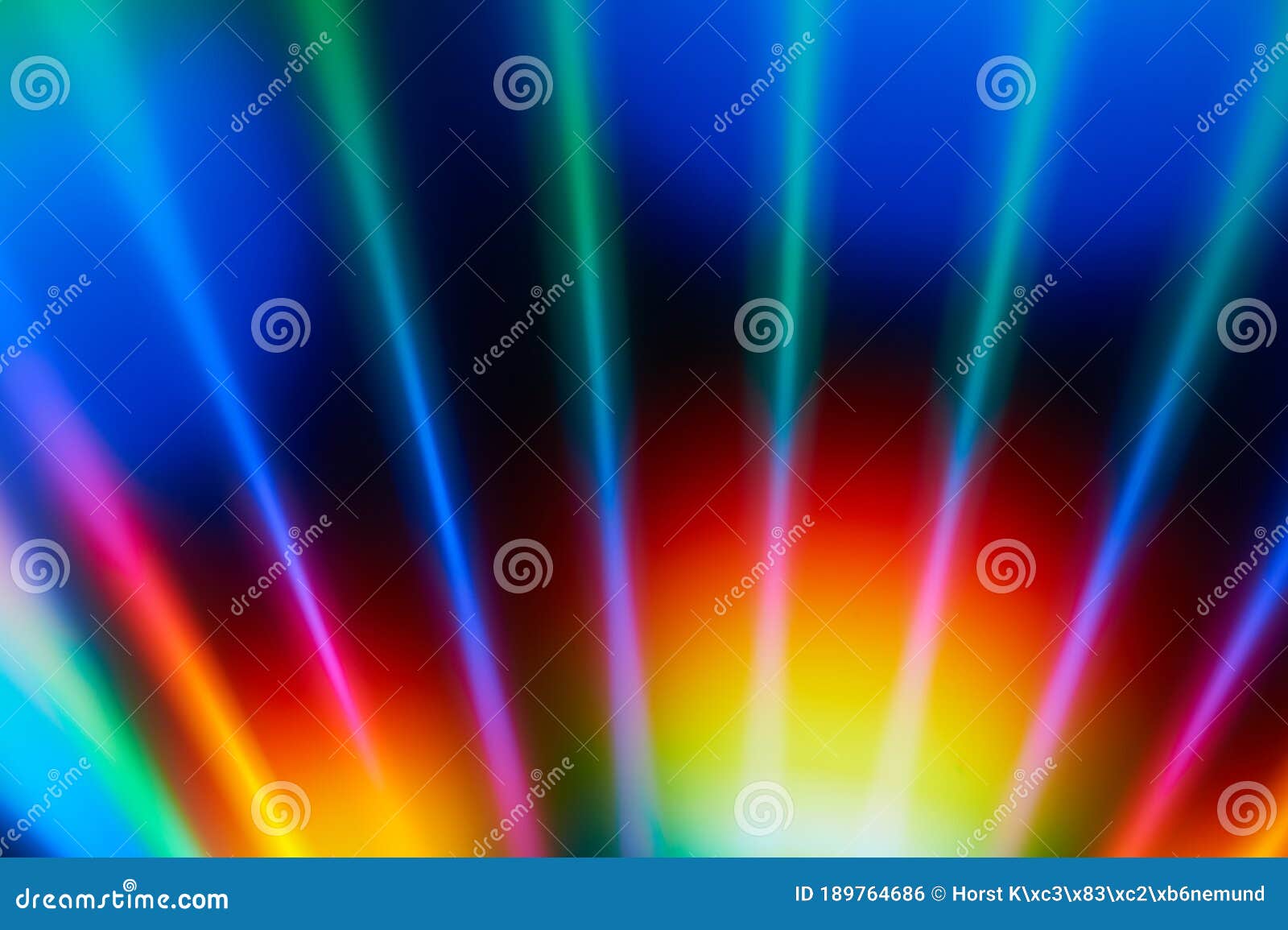 Abstract Rainbow Colored Lights Recorded on a Cd Stock Photo Image of