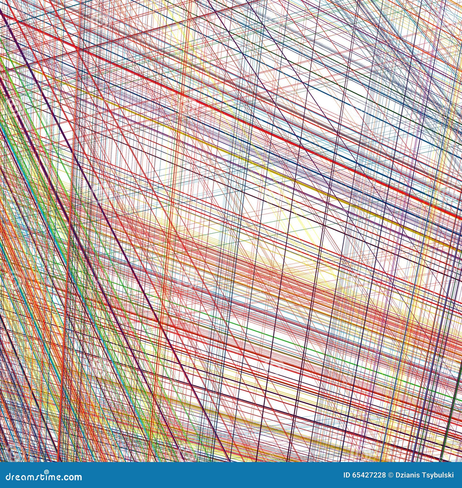 Abstract Rainbow Curved Stripes Color Line Art Vector Background Stock