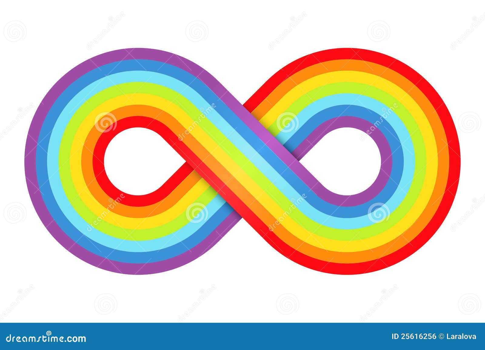 abstract rainbow infinity