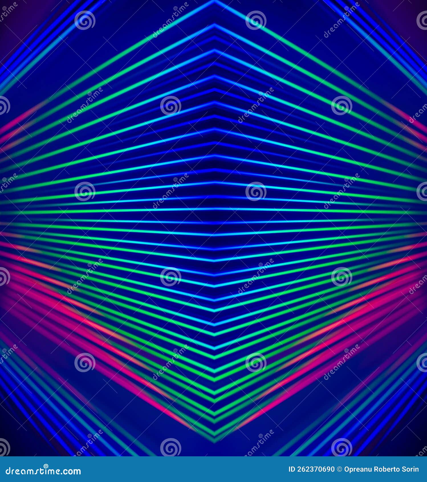 Rainbow led light rays stock illustration. Illustration of highway