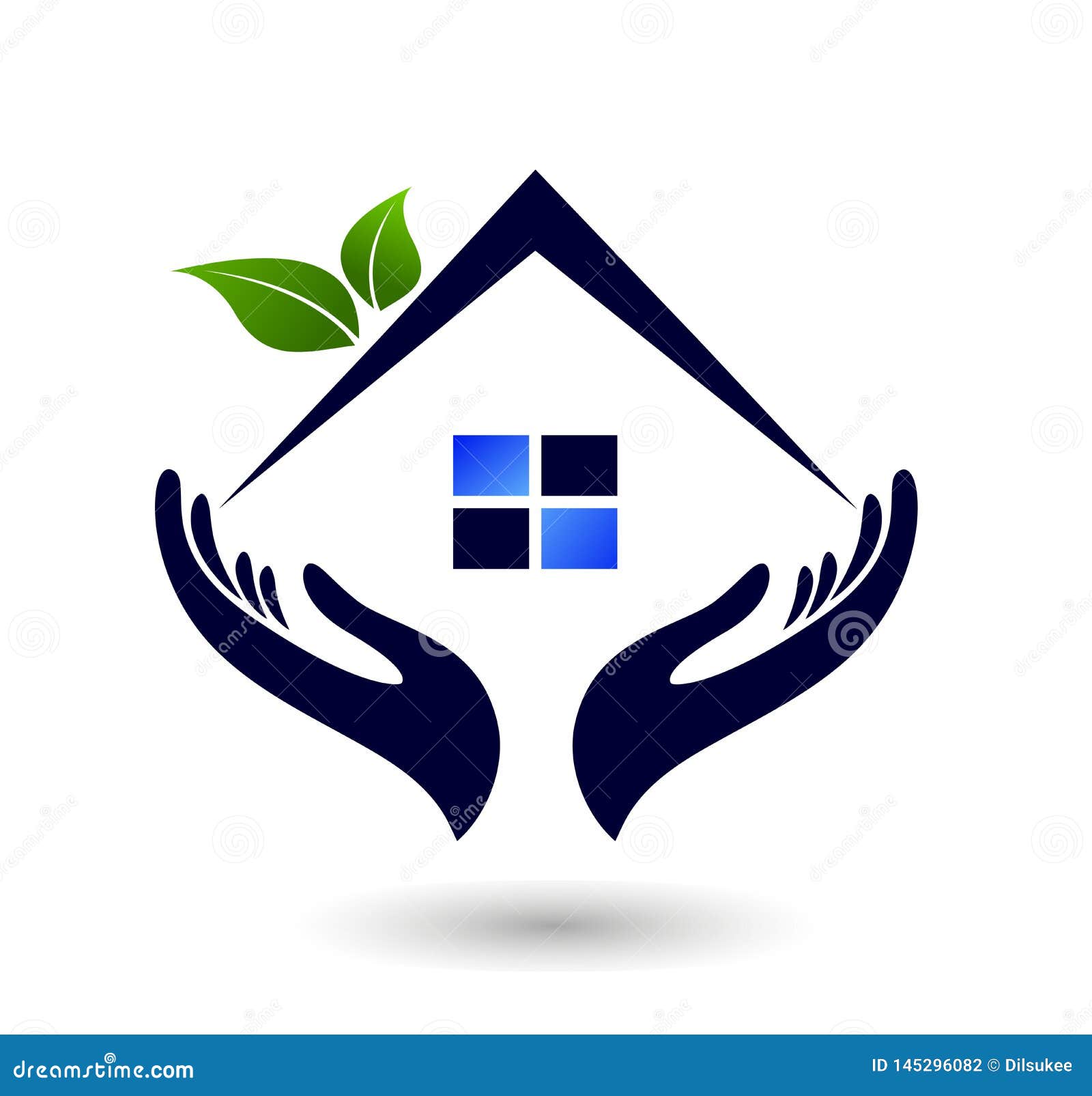 abstract real estate people family green house roof and home logo   icon   on white background.