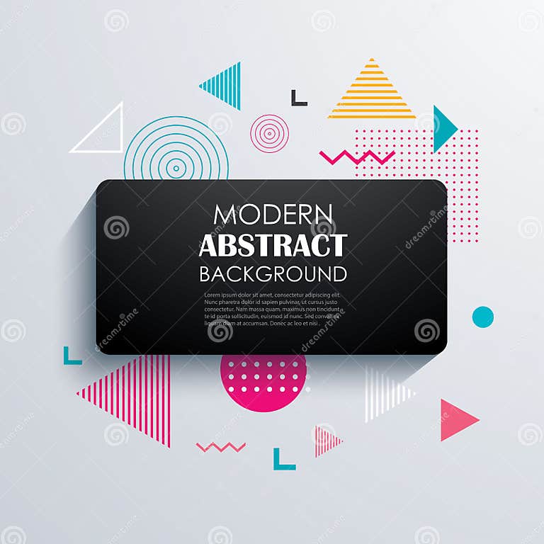 Abstract Rectangle Geometric Pattern Design and Background. Stock ...