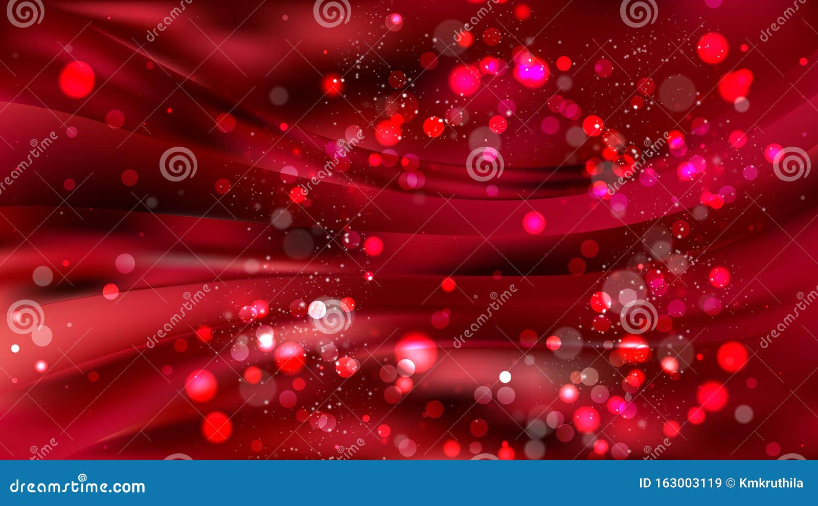 Abstract Red And Black Blurred Lights Background Stock Vector