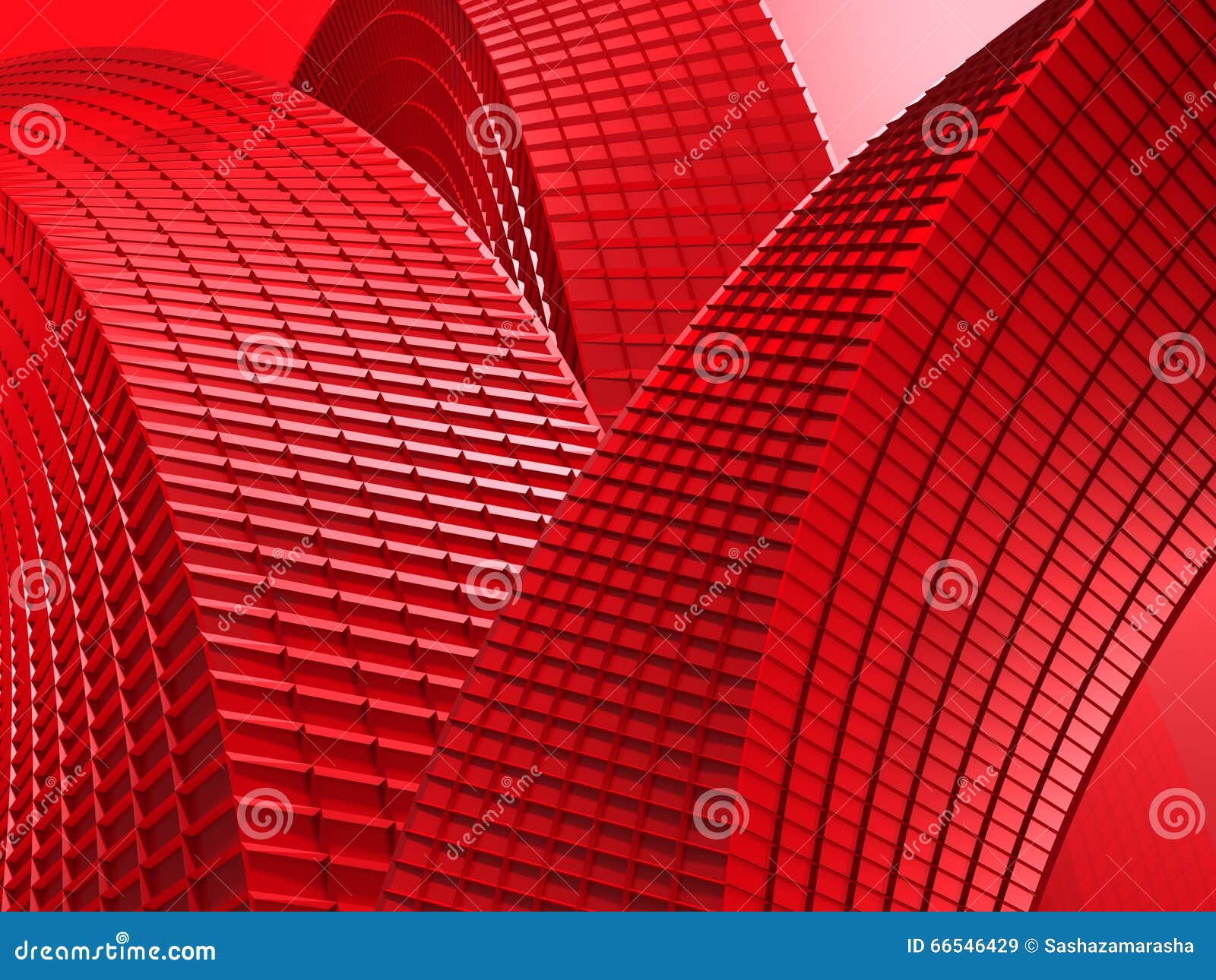 Abstract Red 3d Design Background Stock Illustration - Illustration of