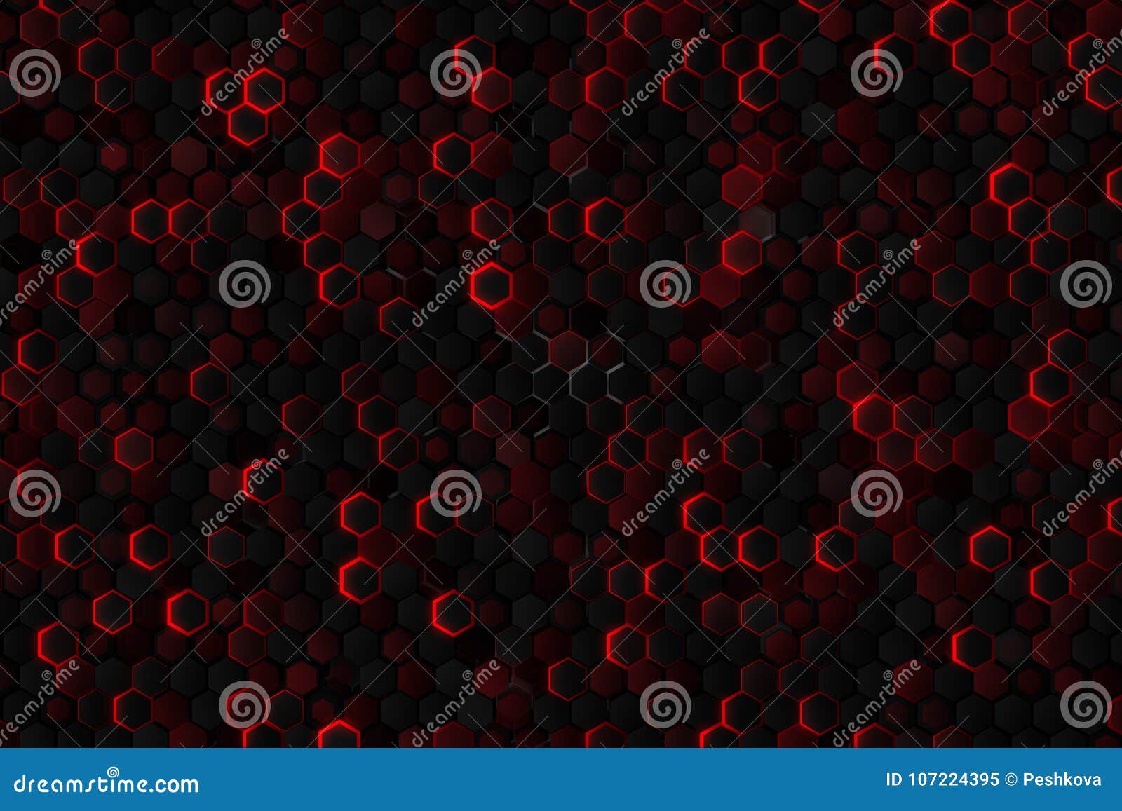 Red hexagon wallpaper stock illustration. Illustration of network -  107224395