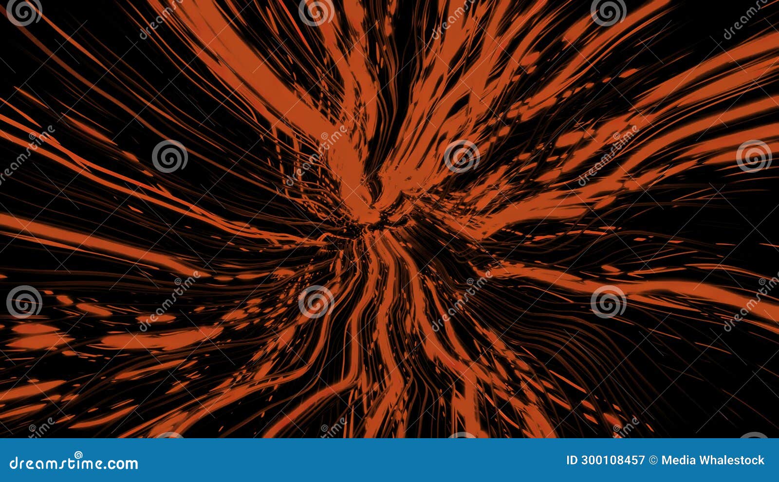 abstract red narrow fluctuating lines on a black background. . abstract view inside hell.