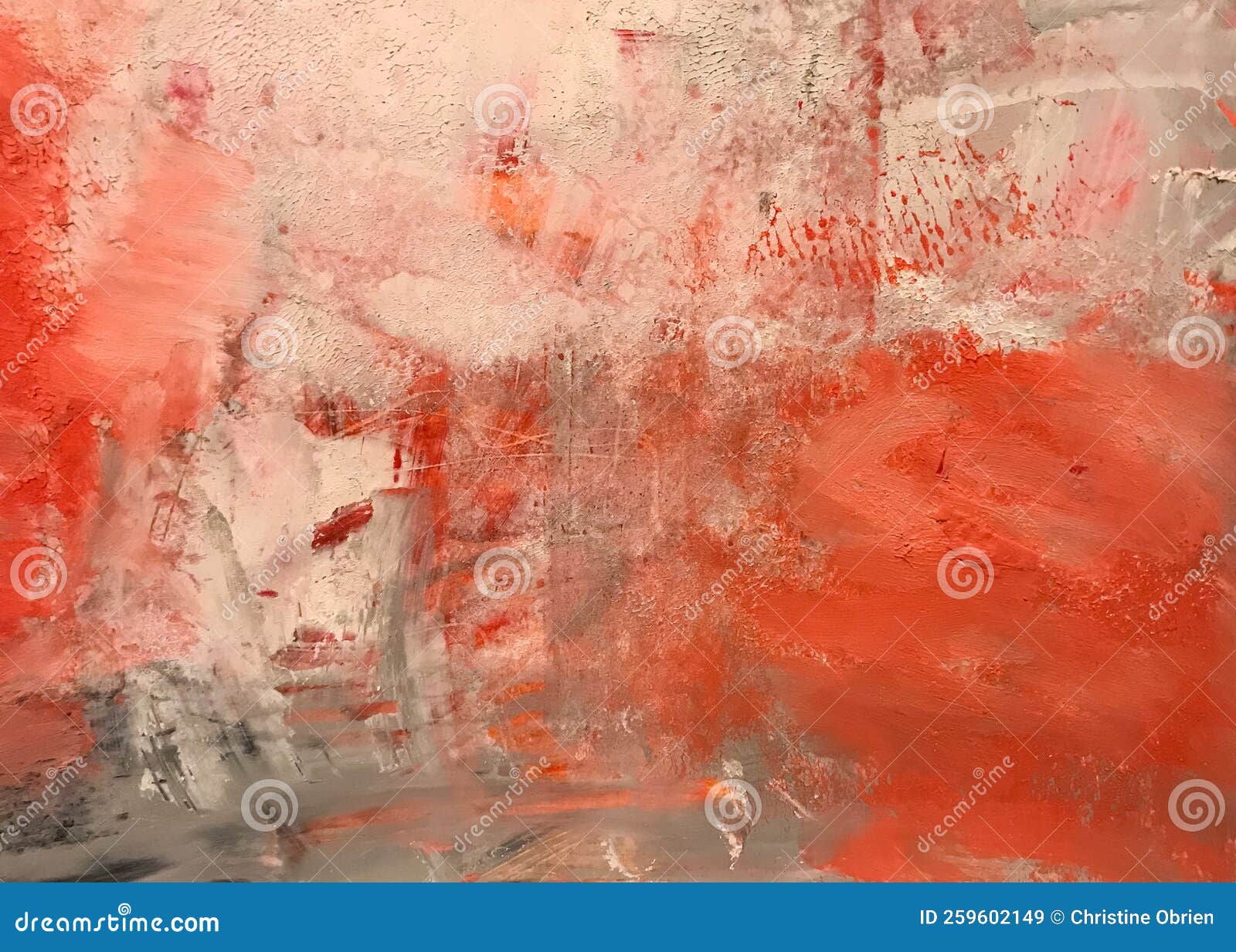 Abstract Red Painted Background Stock Image Image of painted