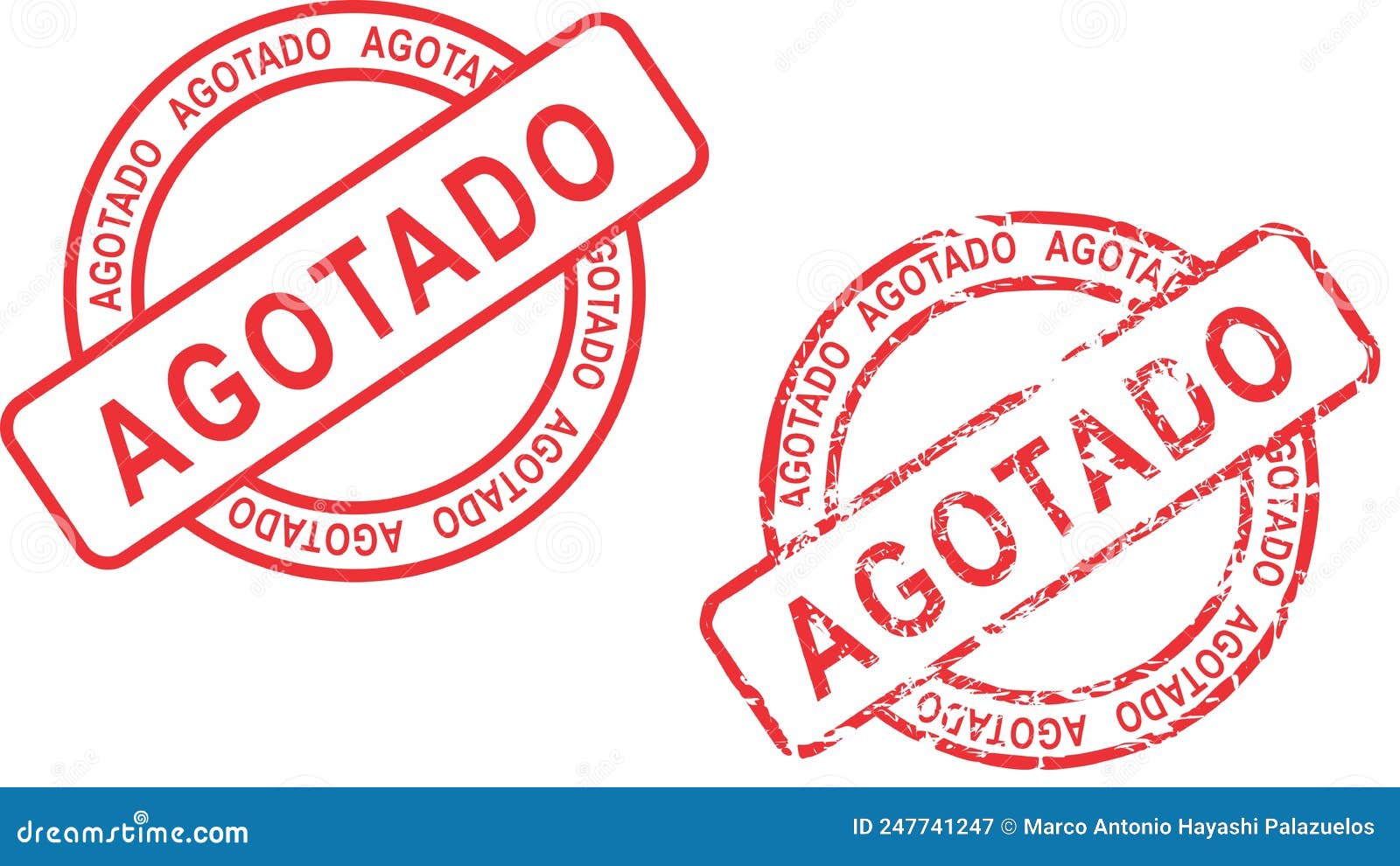 agotado spanish stamp sticker in  format