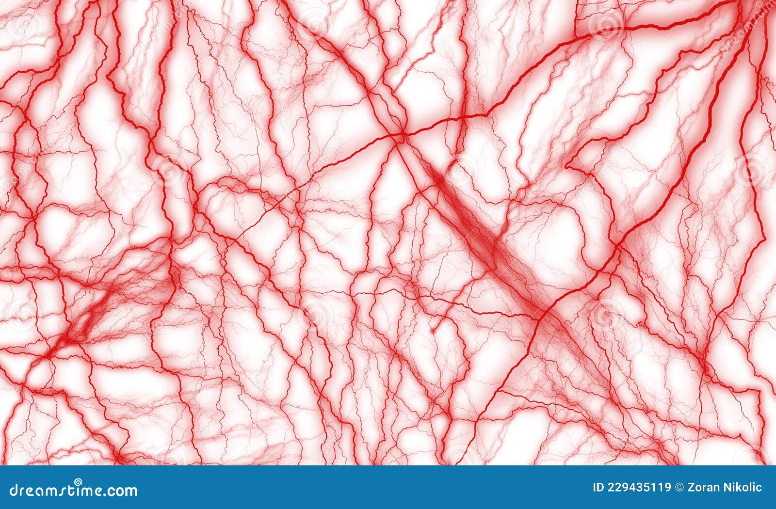Blood Vessels With Red Blood Cells Royalty-Free Stock Photography