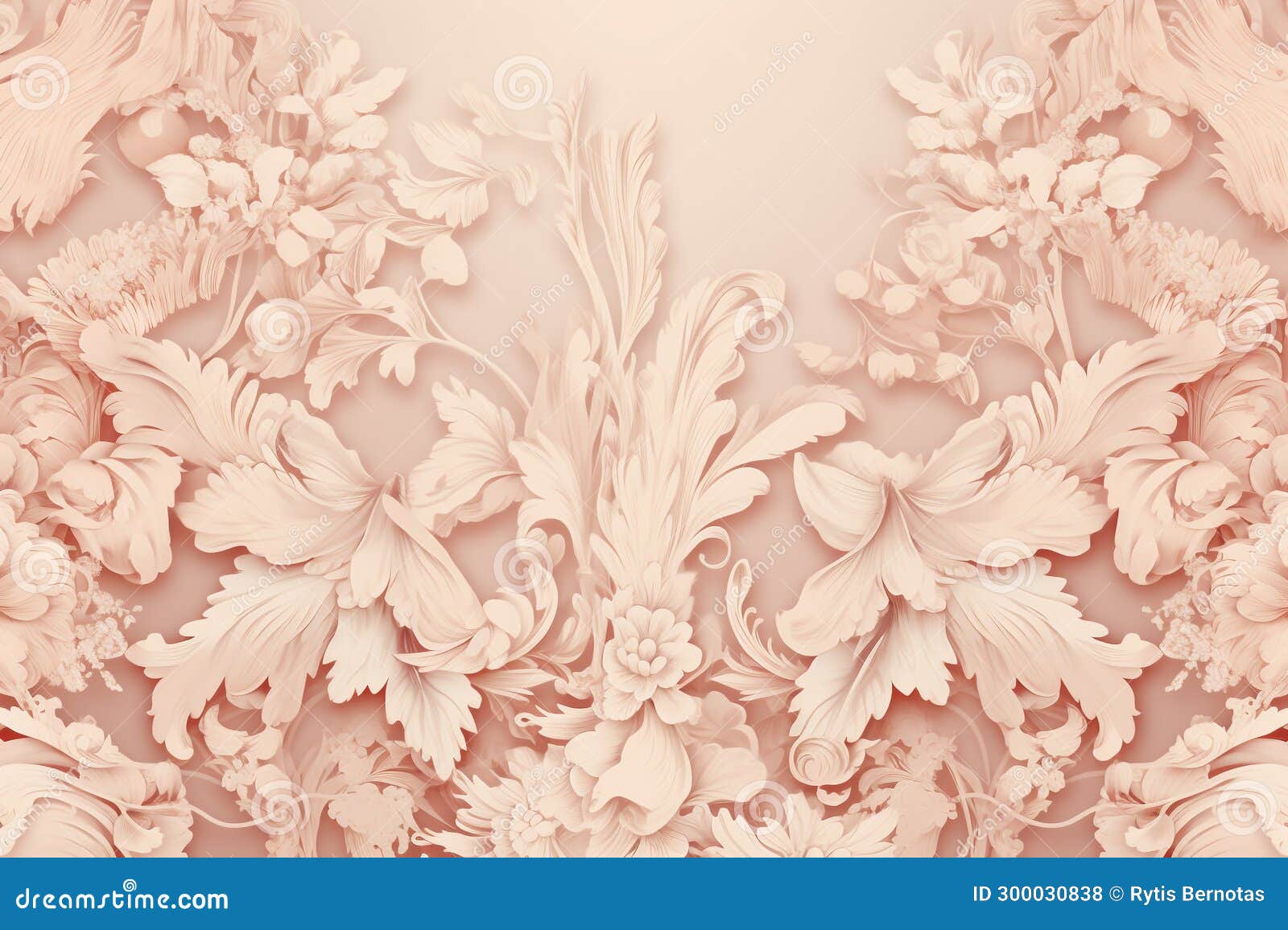 abstract rococo style texture background with copy space
