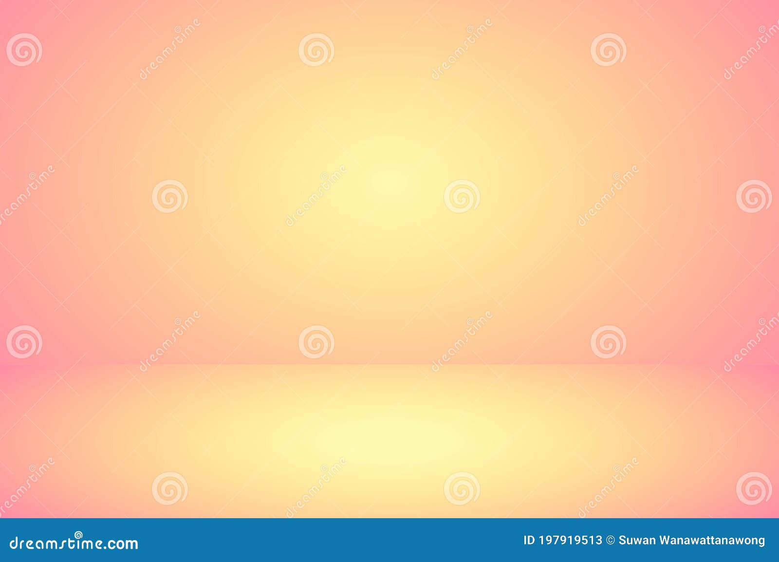 Abstract Room Studio Background, Empty Background Pink and Yellow Stock